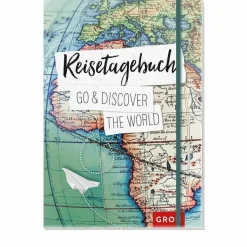 Discount REISETAGEBUCH GO & DISCOVER THE WORLD - Notizbuch Schreibwaren
