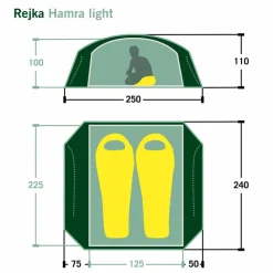 Rejka 2-Personen-Zelte|3-Jahreszeiten-Zelte^HAMRA LIGHT - Kuppelzelt