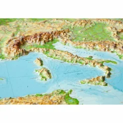 Wandkarten Und Poster^RELIEF EUROPA 1:8.000.000 MIT NATURHOLZRAHMEN - Karte