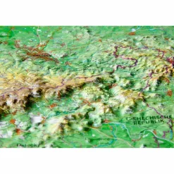Online RELIEFKARTE SACHSEN KLEIN 1 : 650.000 - Karte Wandkarten Und Poster