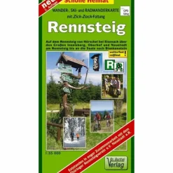 Fahrradkarten|Wanderkarten Und Winterkarten^RENNSTEIG 1 : 35 000. RAD- UND WANDERATL - Wanderkarte