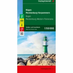 Straßenkarten|Straßenkarten^RÜGEN - MECKLENBURG-VORPOMMERN, STRAßEN- UND FREIZEITKARTE - Straßenkarte