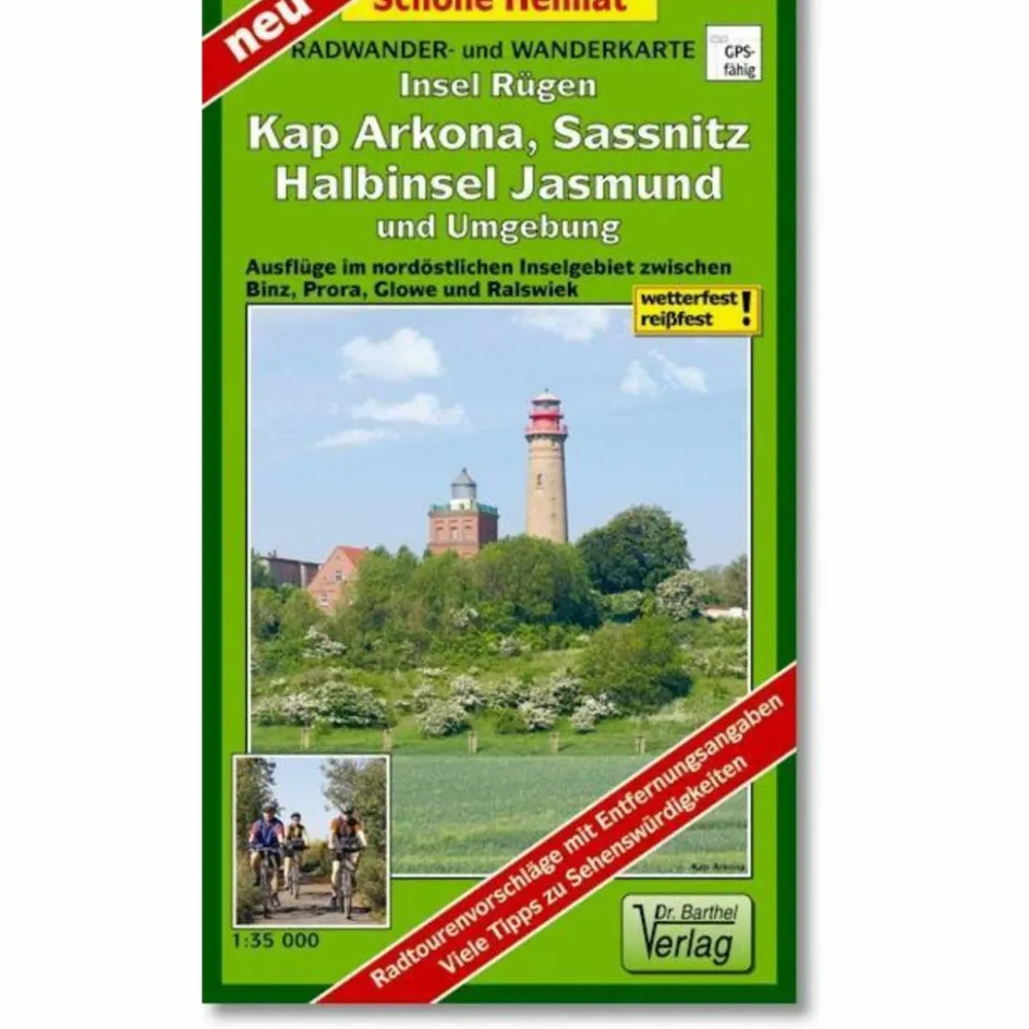 Fahrradkarten|Wanderkarten Und Winterkarten^RÜGEN, KAP ARKONA, SASSNITZ, HALBINSEL J - Wanderkarte