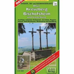 Fahrradkarten|Wanderkarten Und Winterkarten^RHÖN, KREUZBERG, BISCHOFSHEIM UND UMGEBU - Wanderkarte