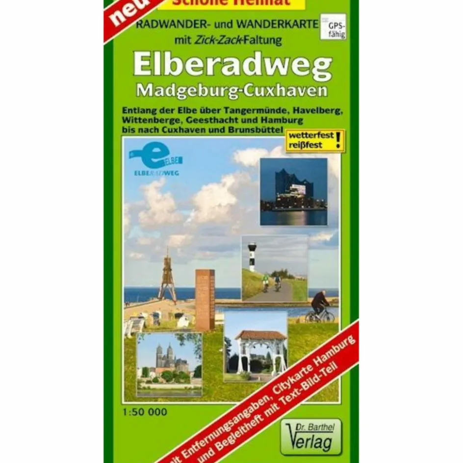 Best RK UND WK ELBERADWEG, MAGDEBURG-CUXHAVEN - Wanderkarte Fahrradkarten|Wanderkarten Und Winterkarten