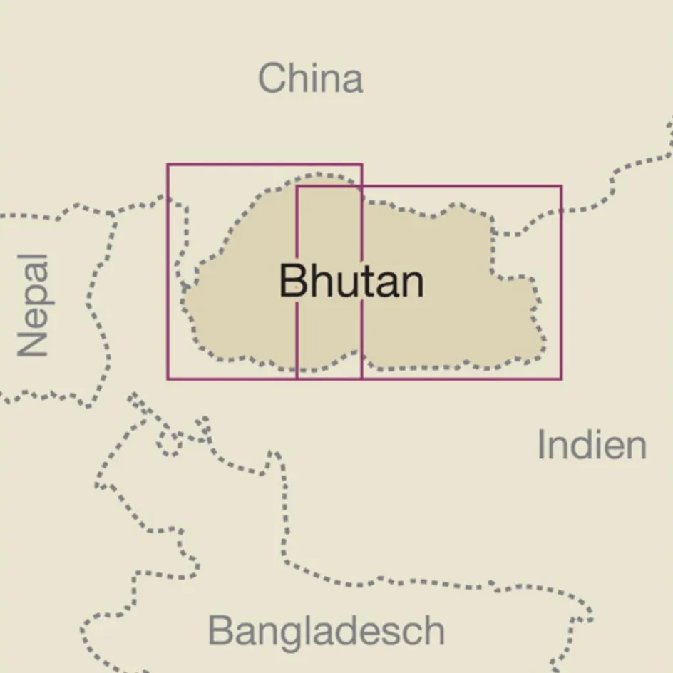 Online RKH WMP BHUTAN 1 : 250.000 - Straßenkarte Straßenkarten|Straßenkarten