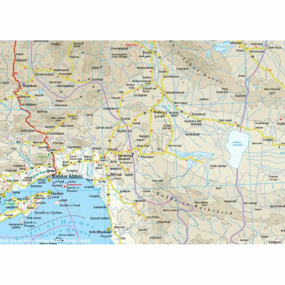 Straßenkarten|Straßenkarten^RKH WMP IRAN (1:1.500.000) - Straßenkarte