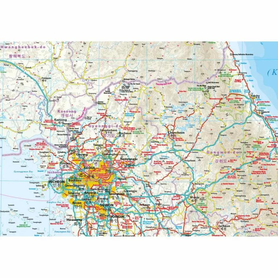 Straßenkarten|Straßenkarten^RKH WMP KOREA, NORD UND SÜD - Straßenkarte