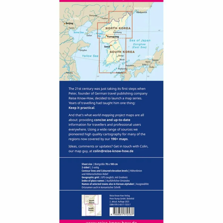 Straßenkarten|Straßenkarten^RKH WMP KOREA, NORD UND SÜD - Straßenkarte