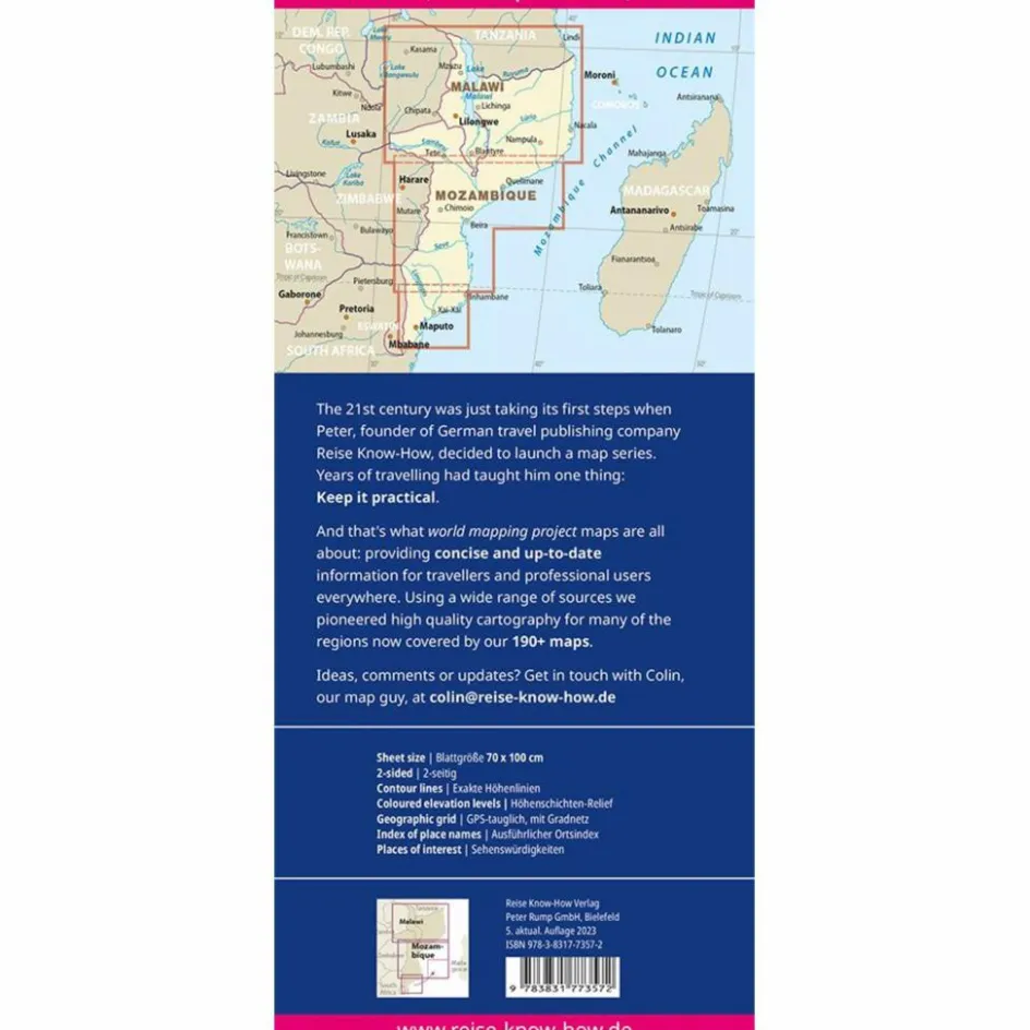 Sale RKH WMP MOSAMBIK, MALAWI 1:1.200.000 - Straßenkarte Straßenkarten|Straßenkarten