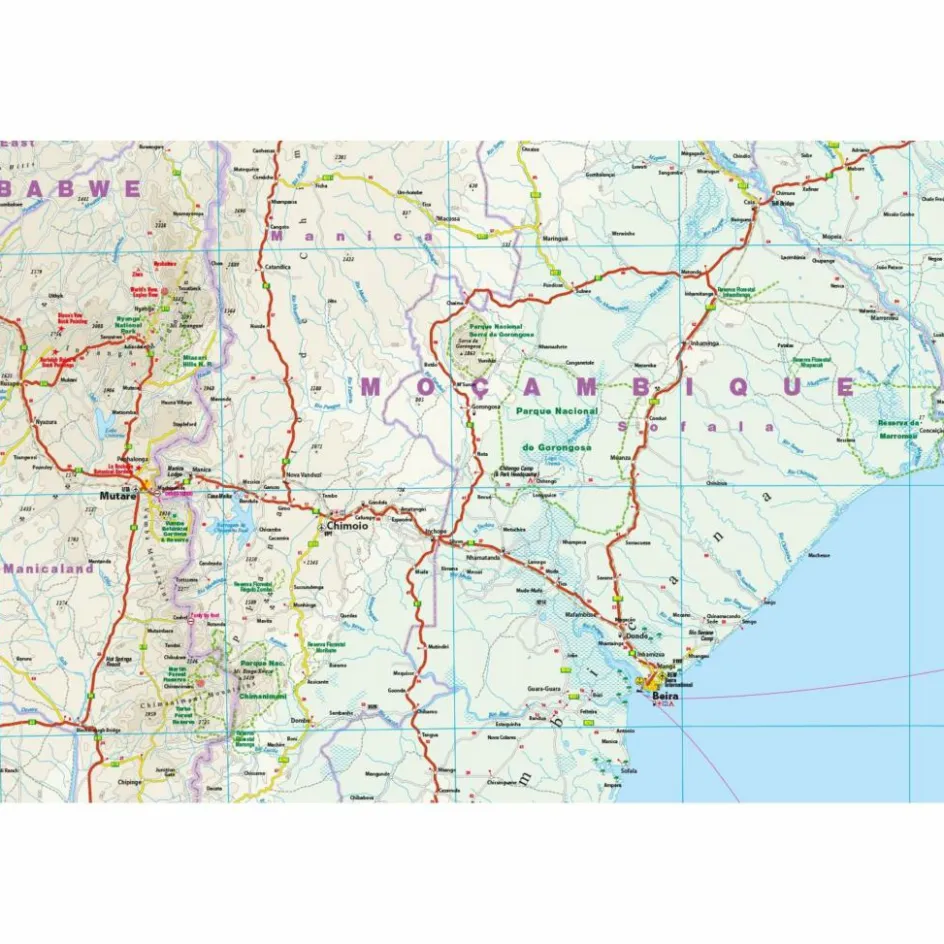 Sale RKH WMP MOSAMBIK, MALAWI 1:1.200.000 - Straßenkarte Straßenkarten|Straßenkarten