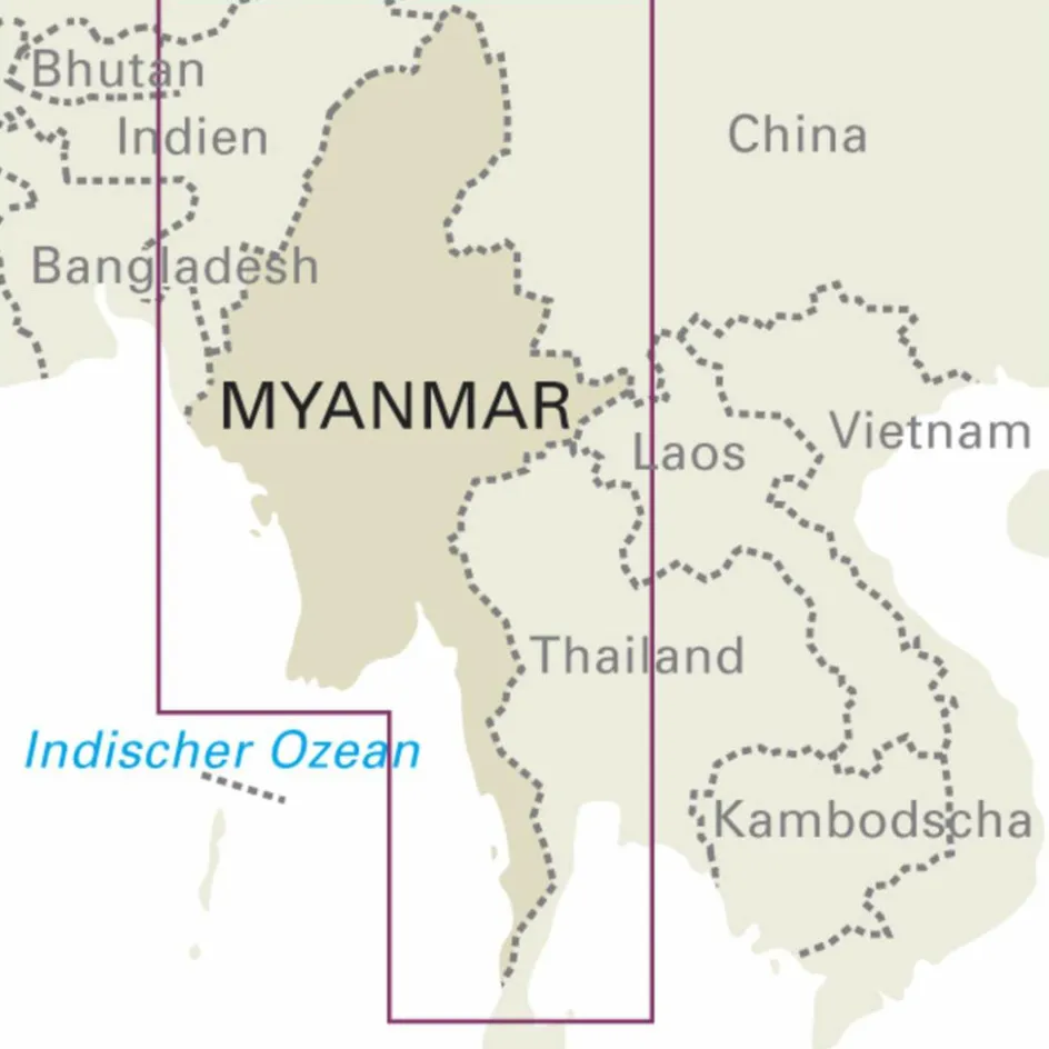 Clearance RKH WMP MYANMAR 1 : 1.500.000 - Straßenkarte Straßenkarten|Straßenkarten