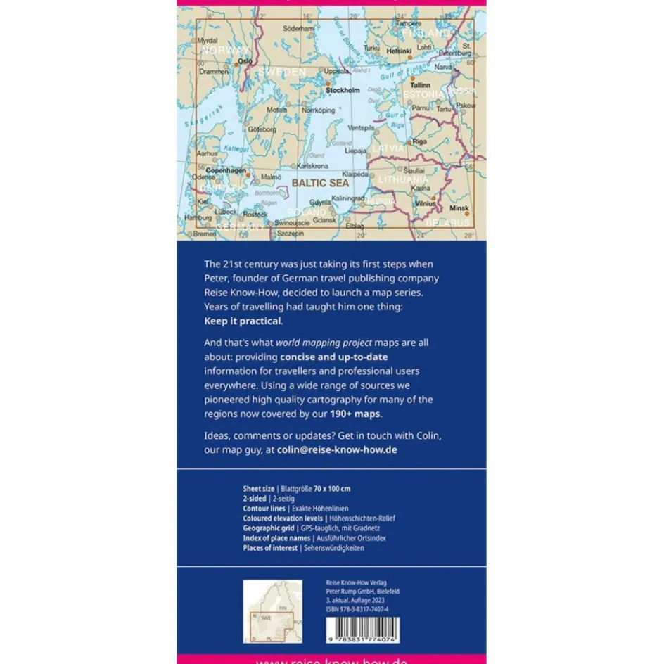 Straßenkarten|Straßenkarten^RKH WMP OSTSEE 1:1.300.00 - Straßenkarte