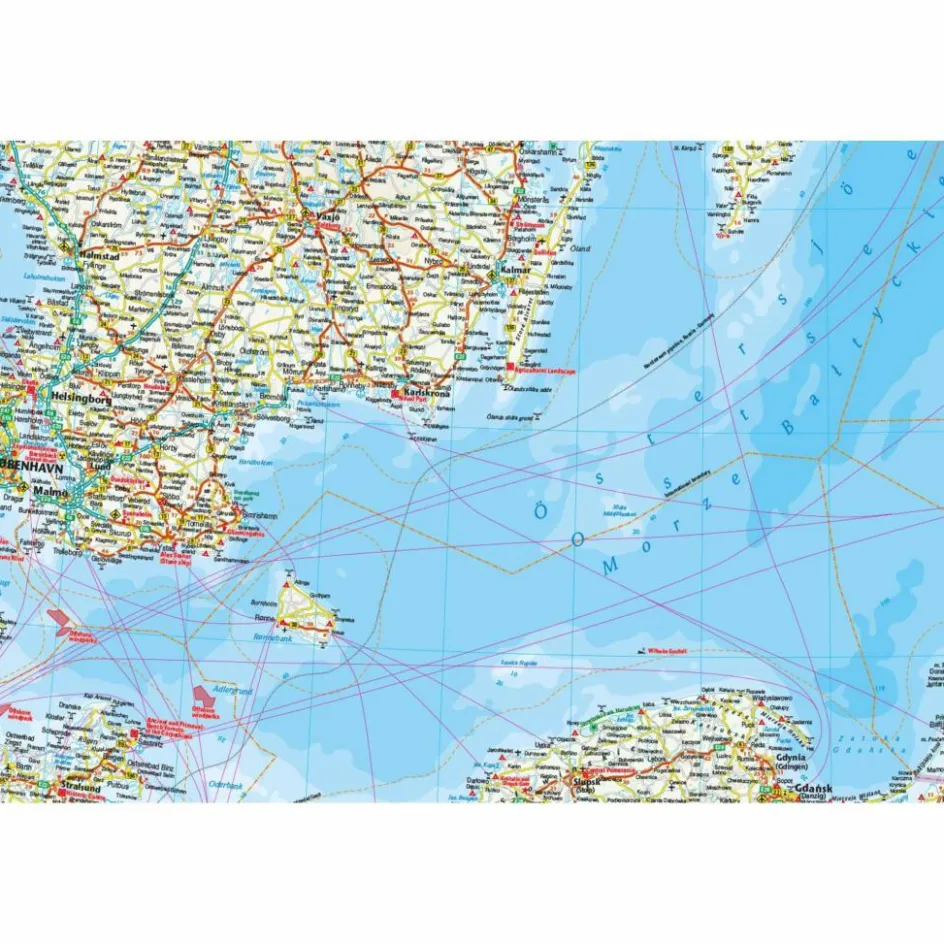 Straßenkarten|Straßenkarten^RKH WMP OSTSEE 1:1.300.00 - Straßenkarte