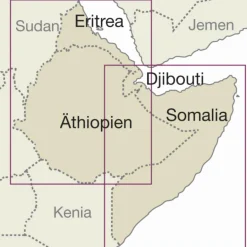 Online RKH WMP ÄTHIOPIEN, SOMALIA 1:1.800.000 - Straßenkarte Straßenkarten|Straßenkarten