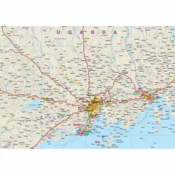 Hot RKH WMP UGANDA 1:600.000 - Straßenkarte Straßenkarten|Straßenkarten