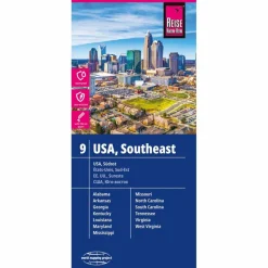 Straßenkarten|Straßenkarten^RKH WMP USA 9 SÜDOST 1:1.250.000 - Straßenkarte