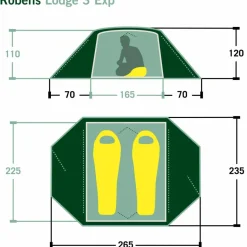 Robens 2-Personen-Zelte|3-Jahreszeiten-Zelte^LODGE 3 EXP - Kuppelzelt