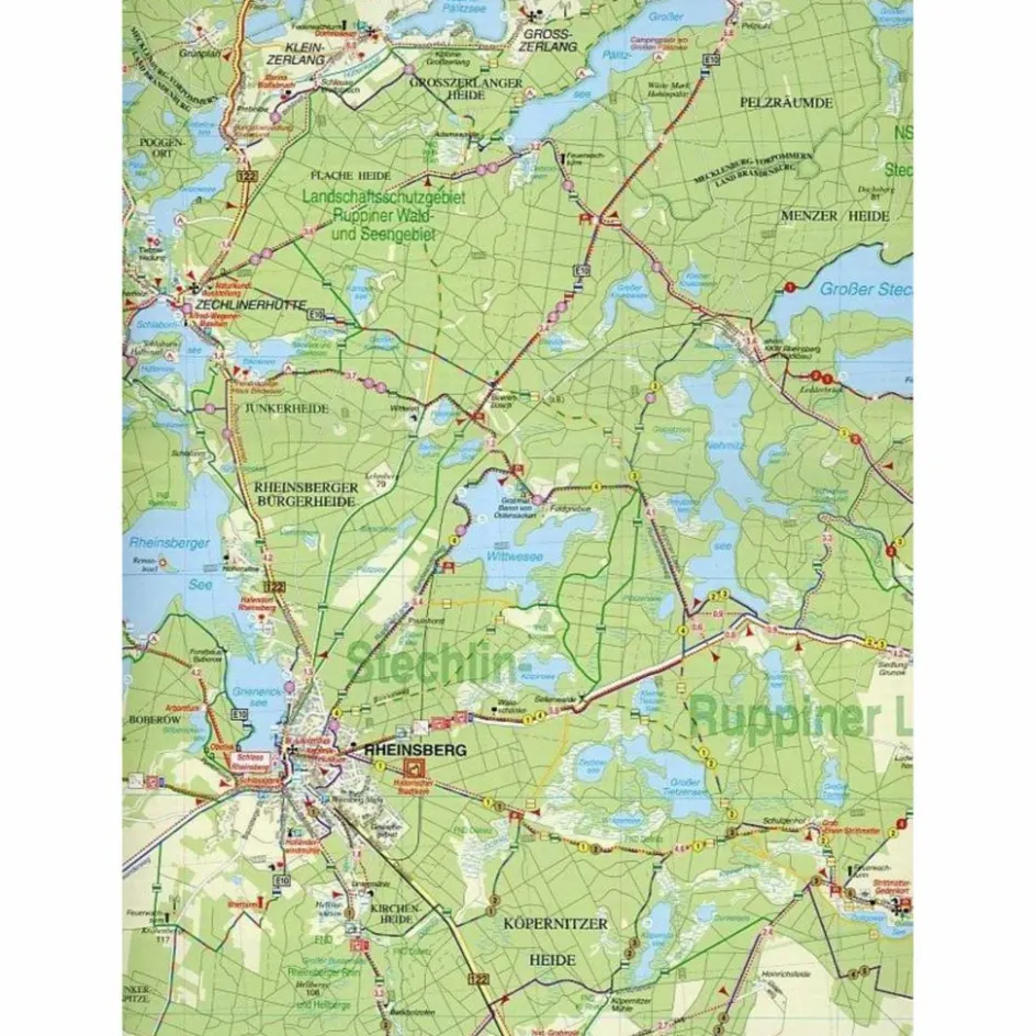 Wanderkarten Und Winterkarten|Wanderkarten Und Winterkarten^RUPPINER SCHWEIZ, RHEINSBERG, NEURUPPIN - Wanderkarte