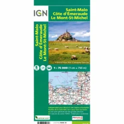 Sale SAINT MALO CÔTE D'EMERAUDE MONT ST. MICHEL 1:75 000 Fahrradkarten|Wanderkarten Und Winterkarten