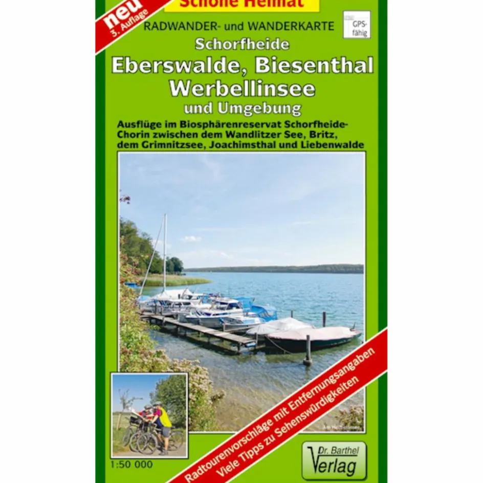 Sale SCHORFHEIDE, BIESENTHAL, JOACHIMSTHAL - Fahrradkarte Fahrradkarten|Fahrradkarten
