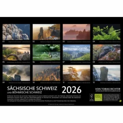 Kalender^SÄCHSISCHE SCHWEIZ 2026 - Kalender