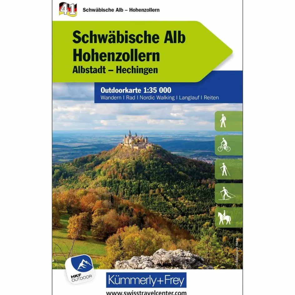 Best SCHWÄBISCHE ALB - HOHENZOLLERN NR. 41 OUTDOORKARTE - Wanderkarte Wanderkarten Und Winterkarten|Wanderkarten Und Winterkarten