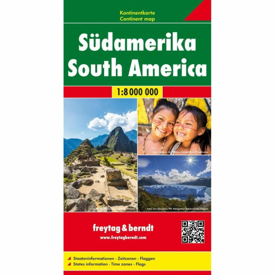 Outlet SÜDAMERIKA, KONTINENTKARTE 1:8 000 000 - Straßenkarte Straßenkarten|Straßenkarten