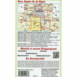 Fahrradkarten|Wanderkarten Und Winterkarten^SÜDLICHES BERLIN - TELTOW, LUDWIGSFELDE - Wanderkarte