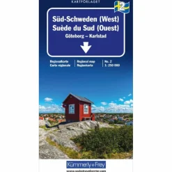 Best SÜD-SCHWEDEN (WEST) NR. 02 REGIONALKARTE SCHWEDEN 1:250 000 - Straßenkarte Straßenkarten|Straßenkarten