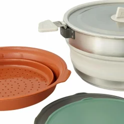 Hot DETOUR ESSENTIALS CAMP KITCHEN KIT - [4 PIECE] 5L POT SET W/ - Kochtopf Campingtöpfe Und Campinggeschirr