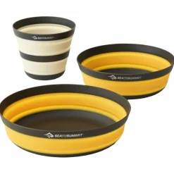 Hot FRONTIER UL COLLAPSIBLE DINNERWARE SET - [3 PIECE] - Geschirrset Campingtöpfe Und Campinggeschirr