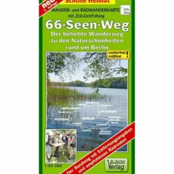 Fahrradkarten|Wanderkarten Und Winterkarten^66-SEEN-WEG UM BERLIN, ZICK-ZACK-KARTE - Wanderkarte