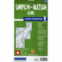 Sale SIMPLON - ALETSCH GOMS 42 WANDERKARTE 1:40 000 Wanderkarten Und Winterkarten|Wanderkarten Und Winterkarten