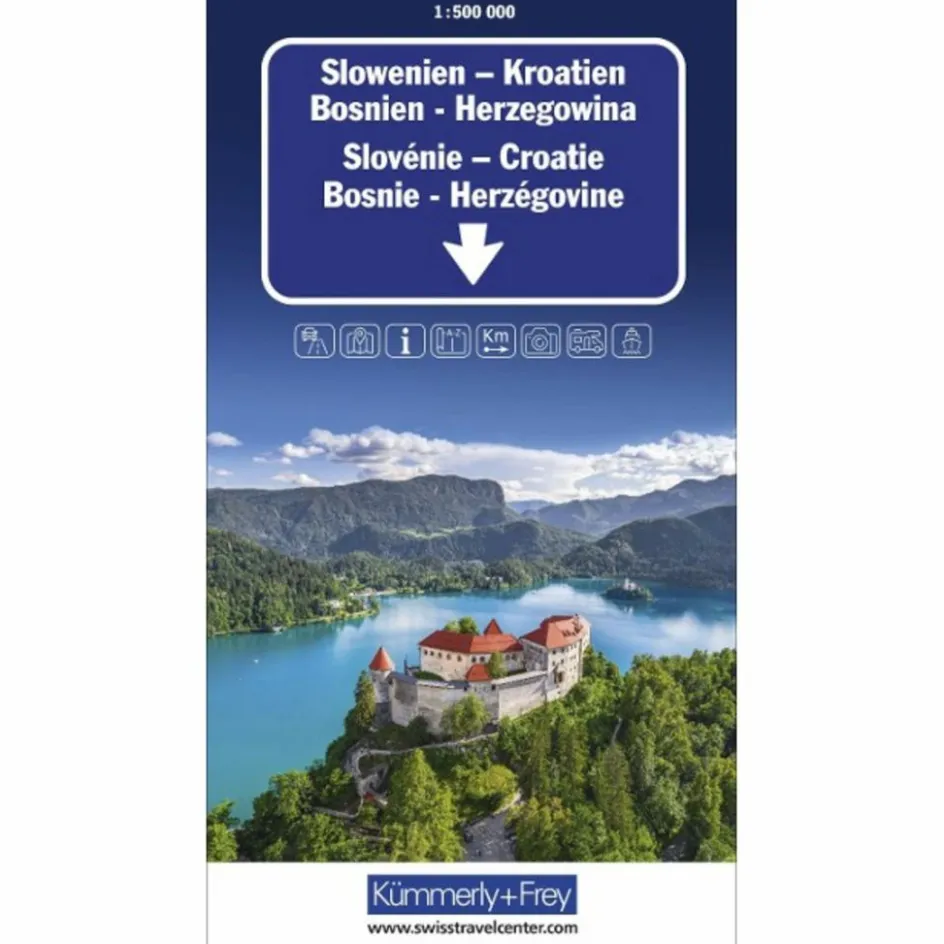 Straßenkarten|Straßenkarten^SLOWENIEN - KROATIEN - BOSNIEN-HERZEGOWINA STRASSENKARTE
