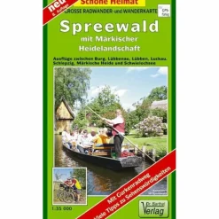 New SPREEWALD MIT MÄRKISCHER HEIDELANDSCHAFT - Wanderkarte Fahrradkarten|Wanderkarten Und Winterkarten