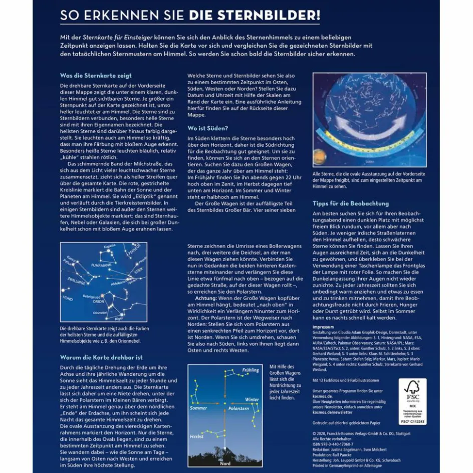 Outlet STERNKARTE FÜR EINSTEIGER - Sachbuch Outdoor-Sachbücher Und Naturwissen