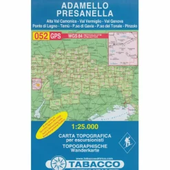 Wanderkarten Und Winterkarten|Wanderkarten Und Winterkarten^TABACCO 052 ADAMELLO-PRESANELLA - Wanderkarte