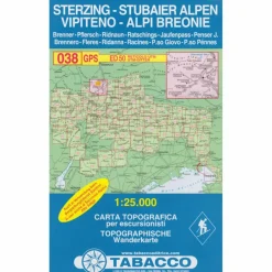 Clearance TABACCO 038 STERZING STUBAIER ALPEN - Wanderkarte Wanderkarten Und Winterkarten|Wanderkarten Und Winterkarten