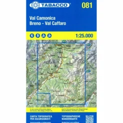 Wanderkarten Und Winterkarten|Wanderkarten Und Winterkarten^TABACCO WANDERN 1 : 25 000 VAL CAMONICA BRENO - VAL CAFFARO - Wanderkarte