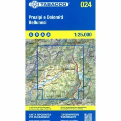Sale TABACCO WANDERN PREALPI BELLUNESI 1:25000 Wanderkarten Und Winterkarten|Wanderkarten Und Winterkarten