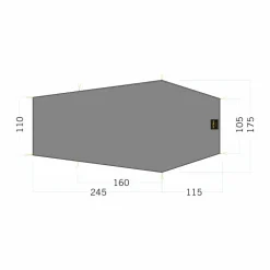 Outlet FLOOR SHEET LT GARGIA 3 - Zeltplane Zeltzubehör