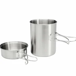 POT SET FOR GAS CARTRIDGE 450 + BURNER - Kochtopf Campingtöpfe Und Campinggeschirr