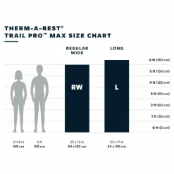 Therm-a-Rest Thermo-Luftmatratzen|3-Jahreszeiten-Matten^TRAIL PRO MAX LARGE - Selbstaufblasende Isomatte