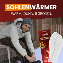 Best SOHLENWÄRMER 1 PAAR - Beheizbare Einlegesohlen Damen Handwärmer Und Taschenöfen|Schuhzubehör