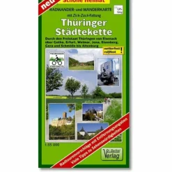Clearance THÜRINGER STÄDTEKETTE RADWANDER- UND WAN - Wanderkarte Fahrradkarten|Wanderkarten Und Winterkarten