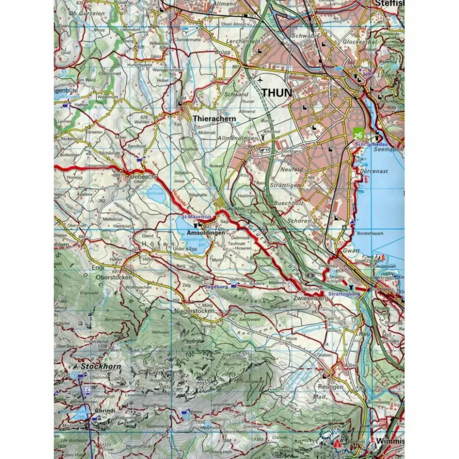 Wanderkarten Und Winterkarten|Wanderkarten Und Winterkarten^THUNERSEE / ADELBODEN - KANDERSTEG 30 WANDERKARTE 1:40 000 - Wanderkarte