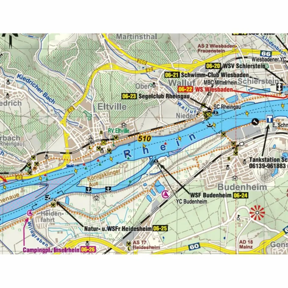 Online TOURENATLAS TA3 WASSERWANDERN 03 RHEIN-MOSEL - Wasserkarte Fahrradkarten|Gewässerkarten