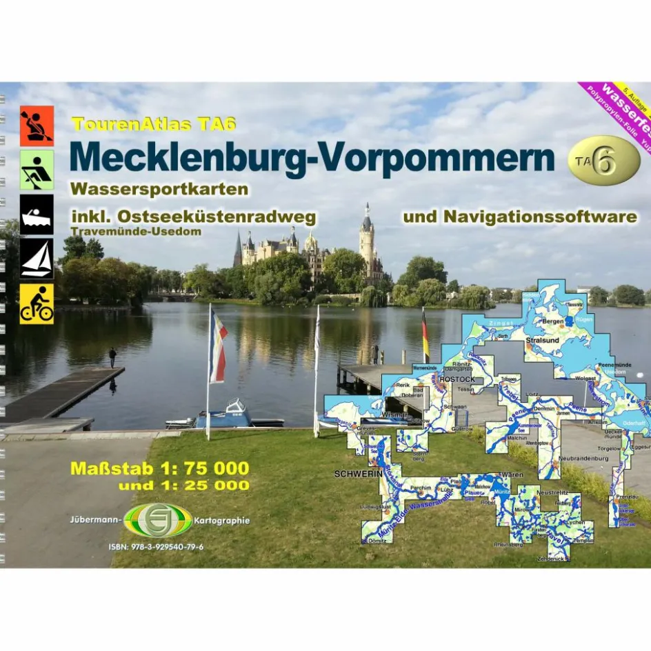 Gewässerkarten|Gewässerkarten^TOURENATLAS TA6 WASSERWANDERN 06 MECKLENBURG-VORPOMMERN - Gewässerführer