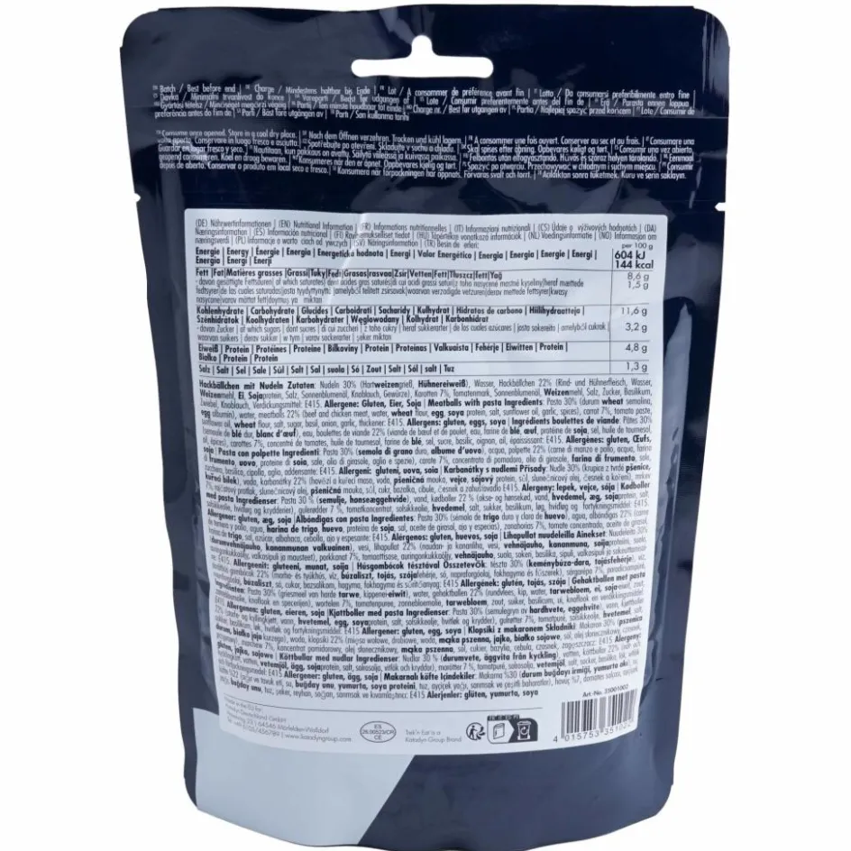 Best TREK'N EAT HACKBÄLLCHEN MIT NUDELN-RTE - Outdoor Essen Verpflegung